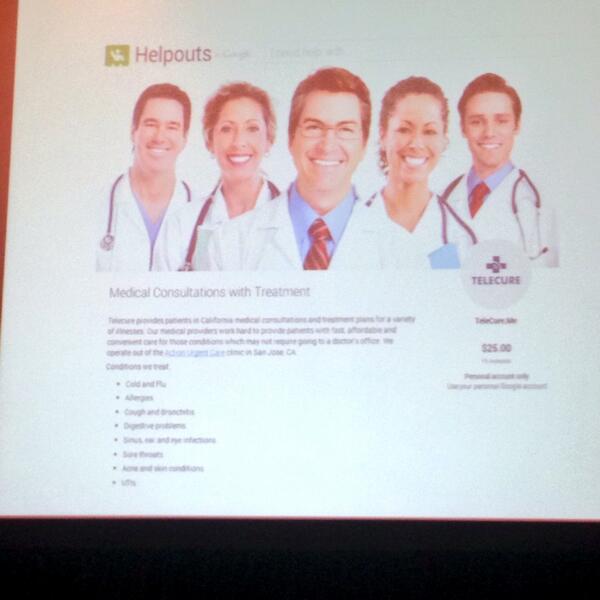 ulrick's tweet image. Google moving into telemedicine with online doctor consults! #googlehelpouts cc @federicoantoni  @ferlelo @VoyalDoc