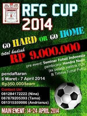 andryanus's tweet photo. Mari daftarkan team kalian sekarang juga di acara RFC CUP FHUI 2014 !!! http://t.co/TbSGOZJttj