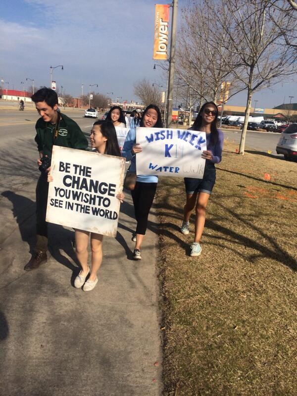 Wishing_Well's tweet photo. The @wishweek water has begun! Look for us in downtown OKC http://t.co/PCzHQA5dPX
