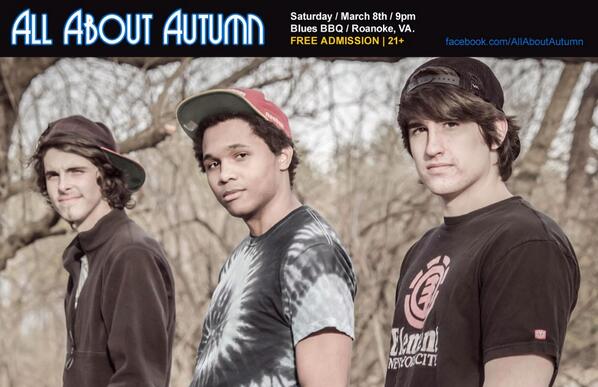AAboutAutumn's tweet photo. Be sure to be at Blues BBQ tomorrow night at 10pm to jam with us! There's no cover charge! http://t.co/Gl5WdEB7ky