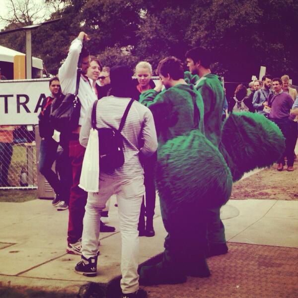 shoptoday's tweet photo. Spotted: green squirrels. #SXSW14 #SXSWbyDC http://t.co/J5PrdDaaIQ