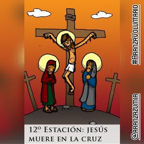 CardozoRoxana's tweet photo. XII Jesús muere en la cruz. #AranzaVoluntario #ViacrucisVirtual http://t.co/PMyI1rC3q9