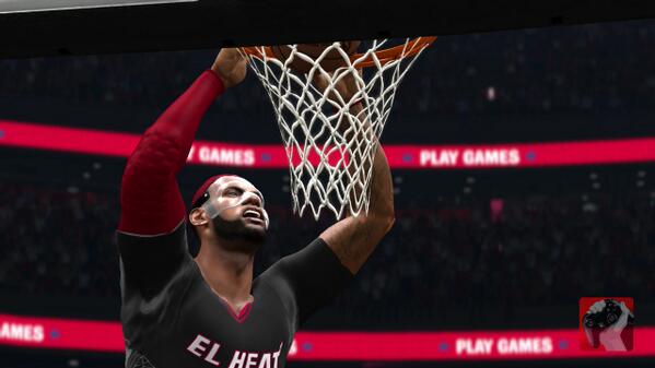 GoodGameBro's tweet photo. If it's in the game. @EASPORTSNBA #lebronmask http://t.co/VqB08eVFSU
