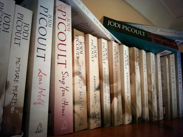 allbookedup2014's tweet image. Saw my friend&apos;s bookshelf- guessing she may be a huge @jodipicoult fan @HodderBooks #readeverybook