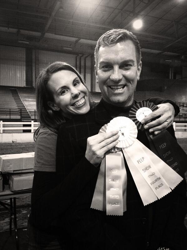 PeeperRanch's tweet photo. @MrsFire &amp; Dwayne Knowles sharing the Peep Show love!! #PeeperRanch #PeepShow http://t.co/gATJmSnOhE