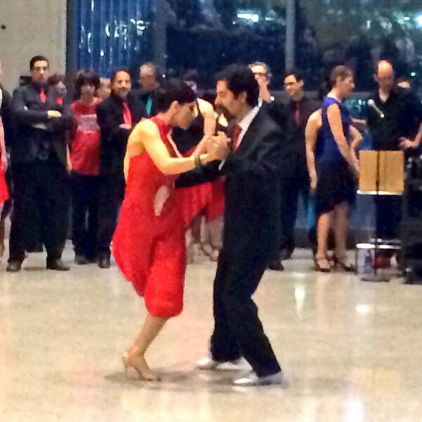 DallasSymphony's tweet photo. Fabulously fun tango dancing by Tango Amor at #dsoremix!  #dalsym #dallas #dso http://t.co/ldDcTFSAQU