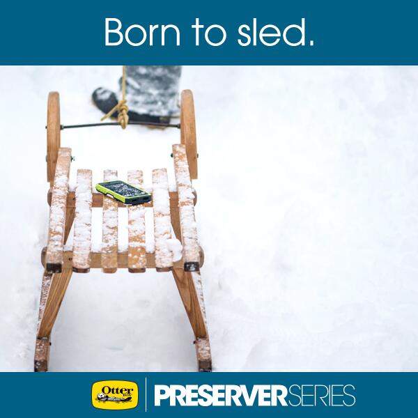 OtterBox's tweet photo. The kids can sit this one out – the #SeriouslyWaterproof #PreserverSeries was born to sled. http://t.co/xOK7ujRq5z http://t.co/xEFS4buKIV