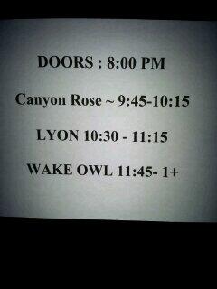 Updated set times for tonight! #yegmusic #yeg <a href="/StarliteRoom/">Starlite Room</a>