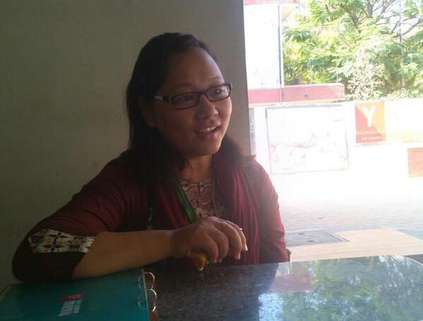 arj272's tweet photo. life is not easy for a foreigner with 'chinky' eyes in Chennai, India: TV comedian Sharmila Thapa. #iwdjobs #iwdpopup http://t.co/fvON34AEuG