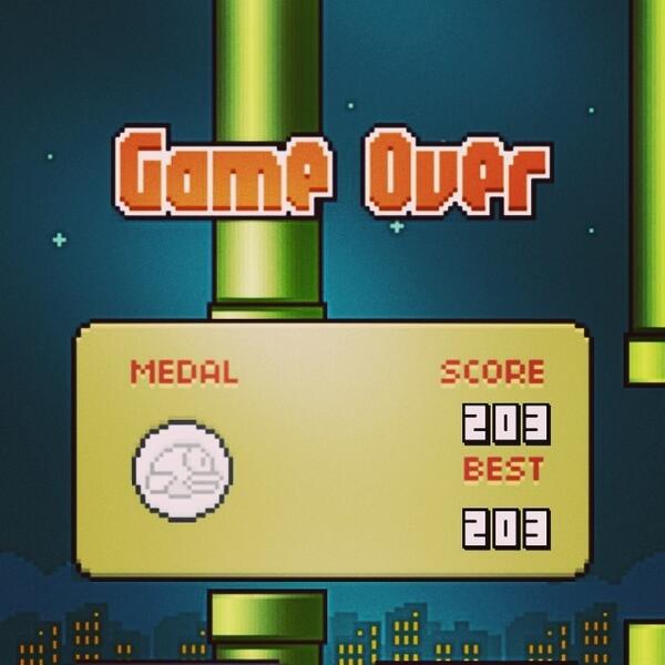 FIappyBirdFans's tweet image. ⓒ #flappybird #dontknowhow #203