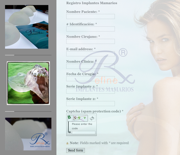 REFINEX's tweet photo. #Implantes Mamarios Refinex - Registro de Garantia http://t.co/aZsaLITXNF http://t.co/gsynXrATYX