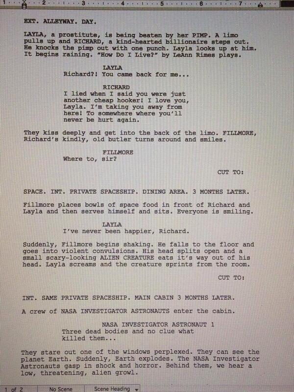 BlakeInDisguise's tweet photo. #UnfinishedScripts
Why was this gem not made into a movie? http://t.co/FzfbAWWQyd