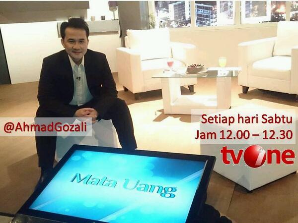Saksikan Acara #MataUang di TV-One setiap Sabtu Pkl 12 Siang bersama Perencana Keuangan <a href="/AhmadGozali/">Ahmad Gozali</a>