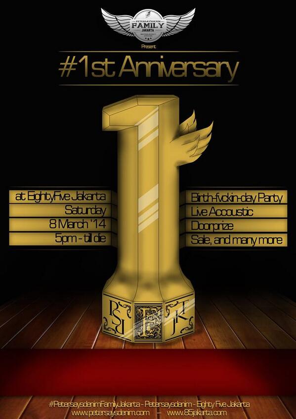 #INFOGATH #PSDFJakarta 1st Anniversary at <a href="/85jkt/">jkt_85</a> start from 5pm-till die! for more info 082111457870 (<a href="/girypratama/">giry pratama</a> )