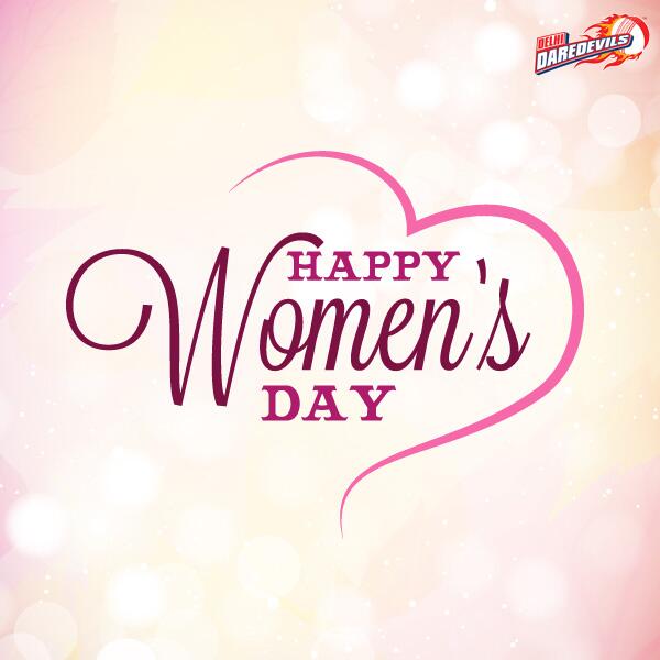 DelhiCapitals's tweet photo. This Women's Day let's promise safety and respect to all our women #BeADaredevil http://t.co/6QHr0kGyWM