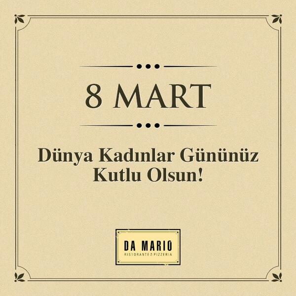Tüm kadınlarımızın Kadınlar Günü kutlu olsun. http://t.co/PgyCiQlGOZ
