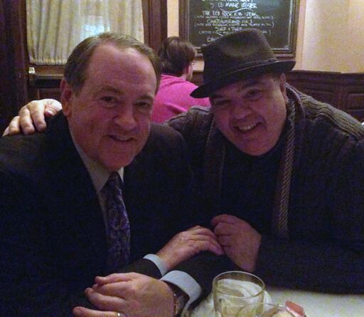 burtongaar's tweet photo. Great dinner w @GovMikeHuckabee &amp; @hahajim at Bobby Van's in Manhattan last night. Wonderful food &amp; conversation! http://t.co/RAbH43xSrs