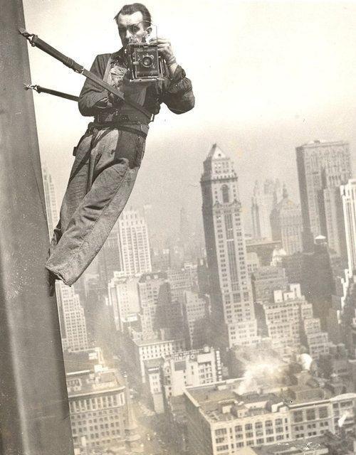 1936: Empire State Window Washer Cameraman.