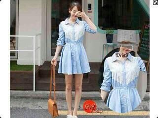 pitcomodetsm's tweet image. Dress, Kode : PS06, IDR 135rbu, bahan katun+brukat