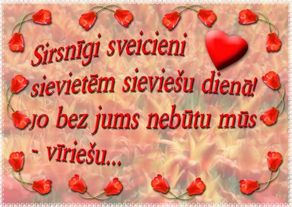SoltexSia's tweet image. Sveicam Latvijas sievietes Starptautiskajā Sieviešu Dienā!!!!!!!!!!!