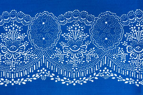 Found plenty of new Marj inspiration in Budapest &amp; Szentendre, like this traditional pattern by Kovács Kékfesto.