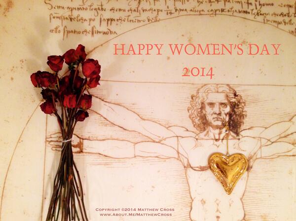 MatthewKCross's tweet image. My Gift to All the Women in the World: HAPPY INTERNATIONAL WOMEN'S DAY 2014—and Every Day of Every Year!