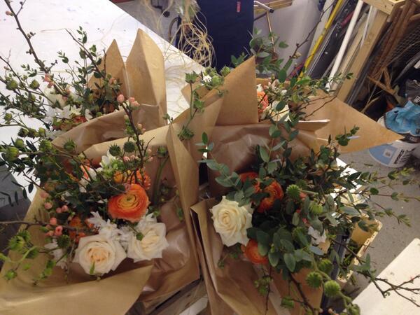 RaffiaandTwine's tweet photo. Gorgeous morning with @Byrdandspry helping her run a workshop where the ladies made these spring little beauties. http://t.co/TMgaK2c0em