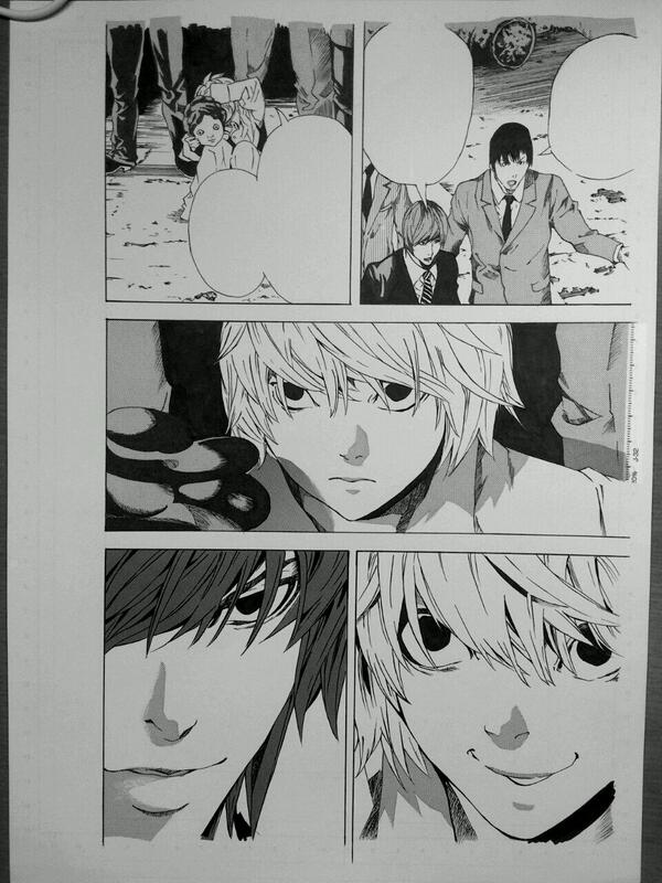 #絵描きさんと繋がりたい #RTした人で気になった方フォローさせていただく 
自己紹介がてら、まえに描いたデスノートの模写。
気軽によろしくおねがいします! 