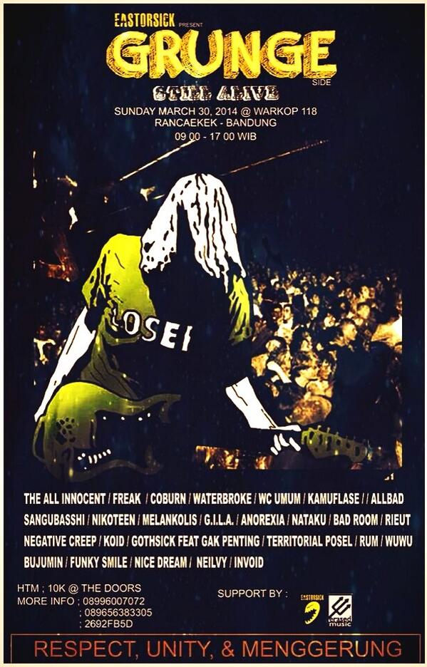 demi acara ini, mulai hari ini sampe nanti, kita gabakal mandi dulu, kobeen cooy