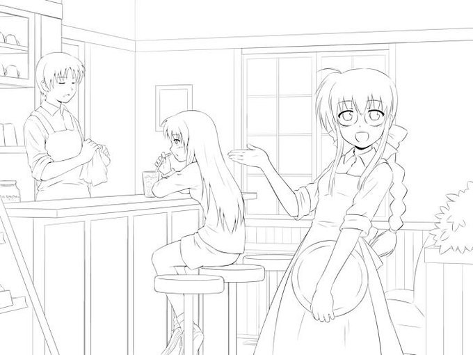 イラスタのパース定規便利すぎ。すごい。 