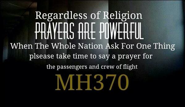 Jeff_Carlito's tweet photo. Lets all unite n pray for MH370 tonight. Keep the hope alive. @sarimahi @faizal_tahir @LisaSurihani @afdlinshauki http://t.co/5n83e2ensI