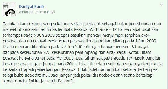_yaazzzzzz's tweet photo. Kepada Pakar Penerbangan Facebook dan Twitter sekalian... http://t.co/4d7VTCndQC