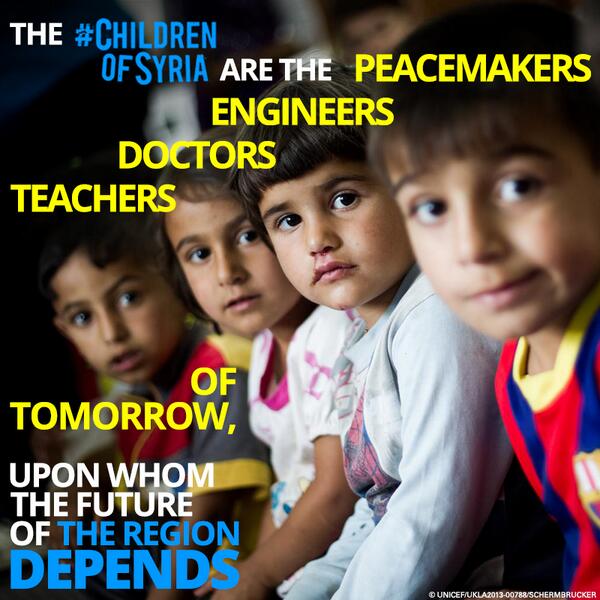 UNICEF's tweet photo. A generation of children needs you to raise your voice. Here’s why: http://t.co/WZUpIbDjVT  #NOlostgeneration http://t.co/qY9iH10wrZ