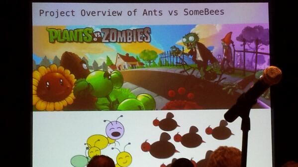 JoeyPrink's tweet image. Ants vs. SomeBees to teach programming at Berkeley #sigcse2014