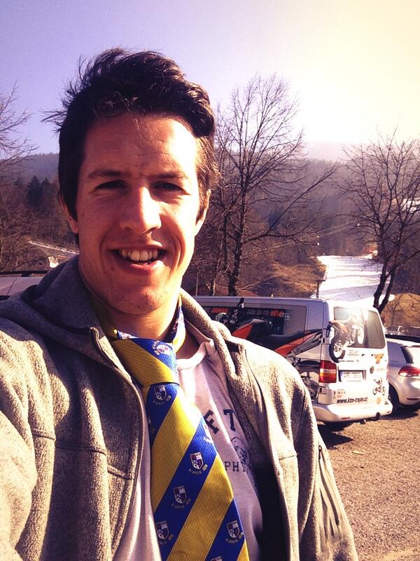 skiworldrecord's tweet image. Skied Germany today taking the total to 9! Wearing a @AURFC1870 tie from @TieClubcouk! Thanks guys, #skiworldrecord