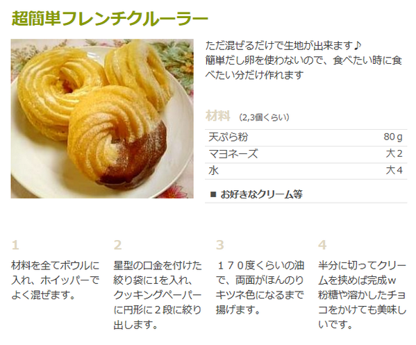 サンジの有名店再現レシピ 料理人は手が命 サンジです 今日はみんな大好き ミスドのフレンチクルーラー の再現レシピを紹介するぜ 以外に簡単だから是非作ってみてくれ T Co Vqbpa1plac