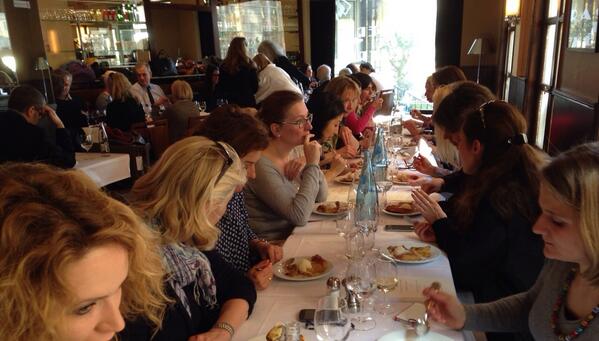 Ravie de réunir pour cet excellent moment de convivialité des femmes de l' #UPSG #8mars #Lamy2014 #SaintGermainenLaye