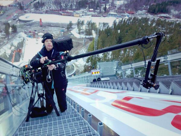 sinaCAM's tweet photo. Ski jumping with sinaCAM on a @Polecam_Systems crane, and a Sony RPC. See the test run video: http://t.co/8e1RDYlHFK http://t.co/WEE7xL07WG