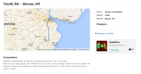 Hacé como Josefina que se cansó de viajar en bondi!
#ThinkBlue #Tandil #Beccar
Registrate en vwrutathinkblue.sincropool.com