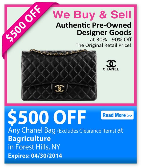 718coupon's tweet photo. http://t.co/u2DGjCueBc #preownedhandbags #preloved #chanelbag #foresthills #bagriculture http://t.co/JZpVKrT2ct