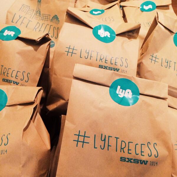 The #LyftRecess goodie bags are all set. Cuddlestaches and all sorts of nostalgic delight await inside!