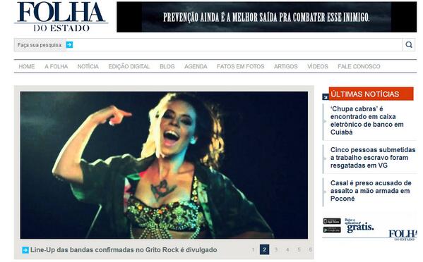 gritorockcuiaba's tweet photo. @LurdezdaLuz embeleza a capa da Folha Do Estado online hoje! http://t.co/iOVI0MhnZb
#todosgrita #grcuiaba http://t.co/J5ZOiR9Pxj