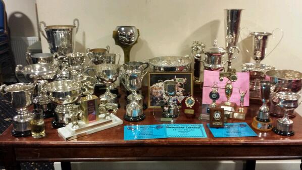 GlobeCC's tweet photo. Members vps helpers &amp; sponsers enjoying a social with the 32 trophies all together for the 1st time! #cash4gold.com http://t.co/4KyazMyOXM