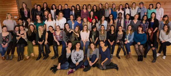 hootsuite's tweet image. The talented women that run HootSuite, day in and day out:  #IWD2014