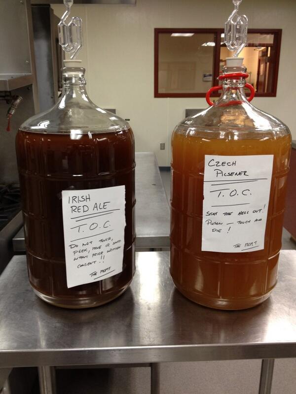 Making beer for an event in April "Touch of Class" @AkerleyDining