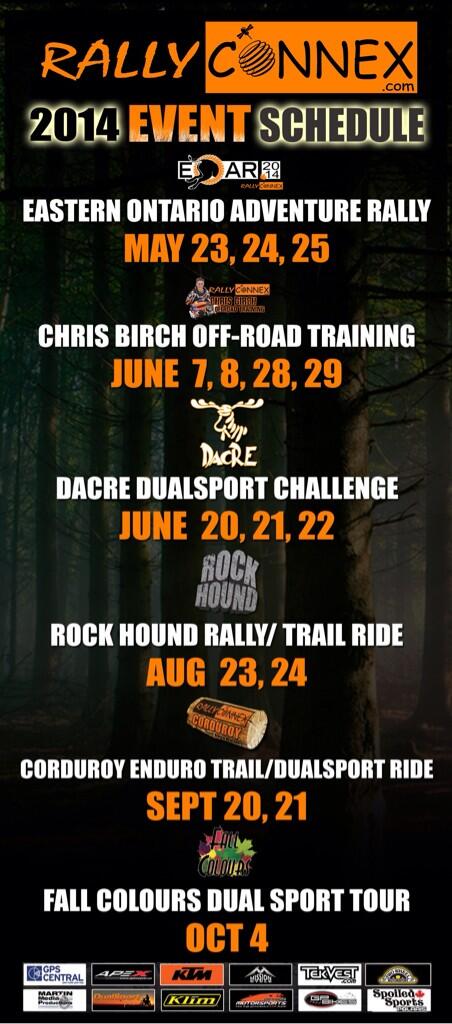 Rally Connex 2014 event schedule is posted
Go to rallyconnex.com for more info