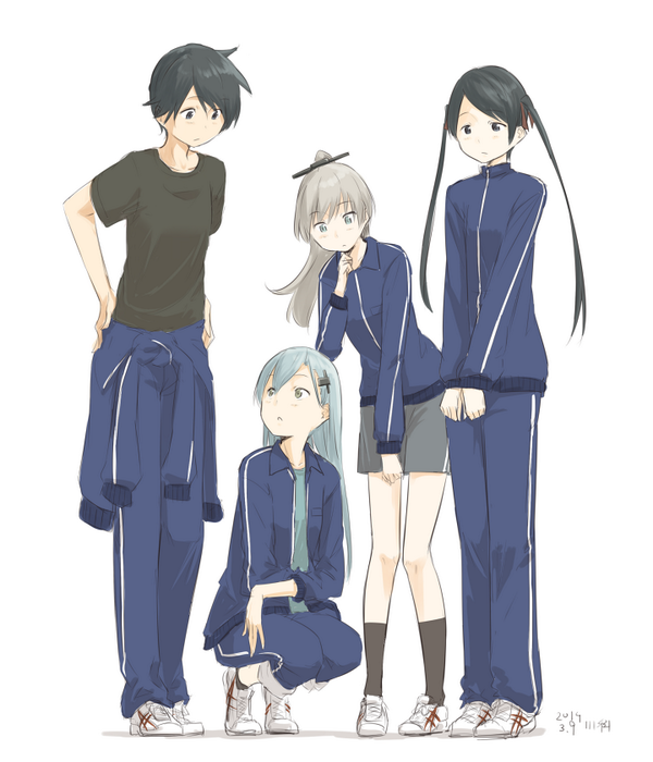 川科 ジャージの着方で見る最上型 Http T Co Pv3ble8ey7