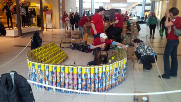 Construction at noon.