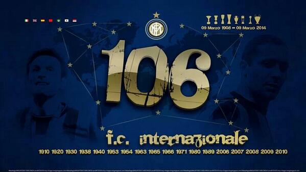 ICI_Medan's tweet photo. Buon Compleanno la beneamata @inter ti amo per sempre ti amo per vitaaaaaaaaaa. Forzaaaa INTER! http://t.co/FQQ0HduS2c