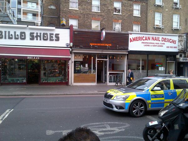 brianoakwell's tweet photo. Acquisition for Arancini Brothers at 592 Kingsland Road, Dalston, E8.  Opened in the summer 2013. http://t.co/4jRi4ai4ez